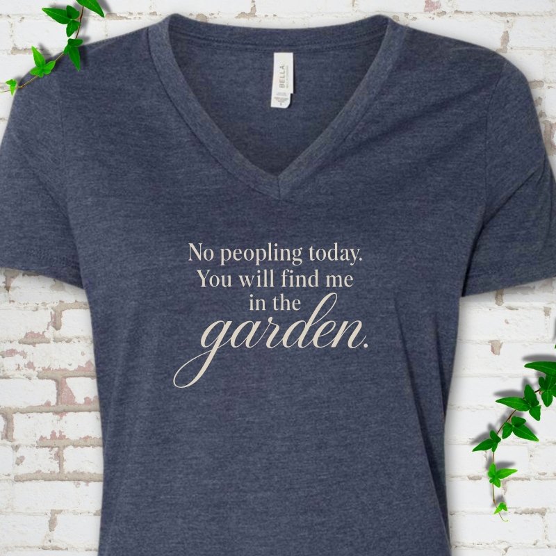 Find Me in The Garden V-Neck T-Shirt