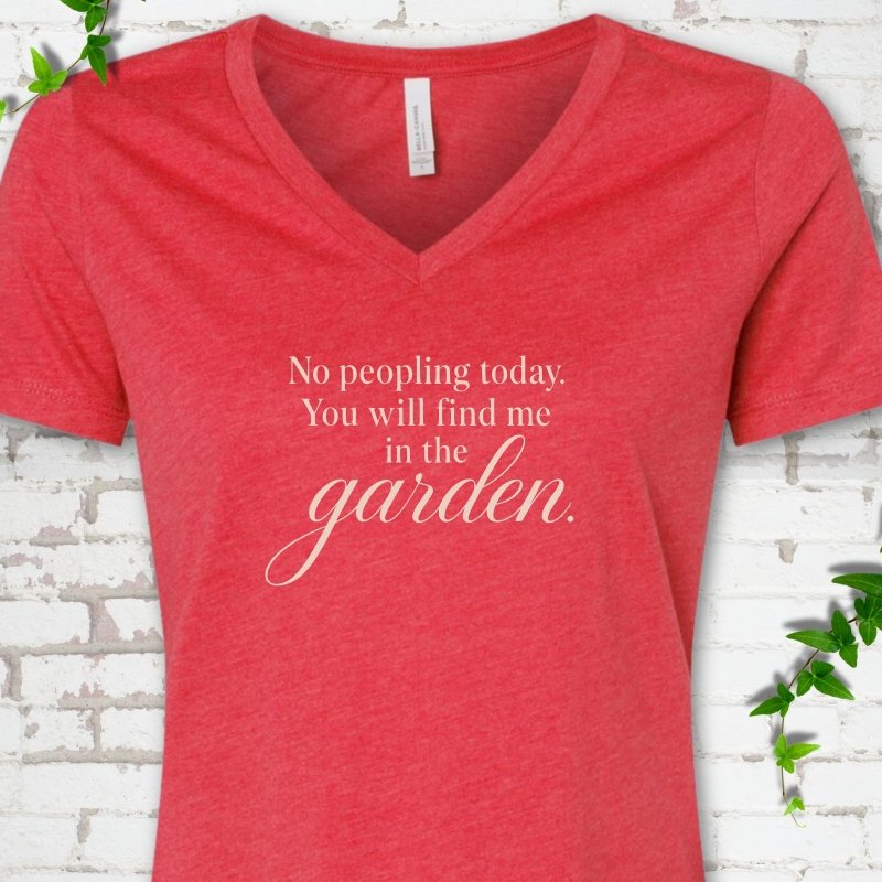Find Me in The Garden V-Neck T-Shirt