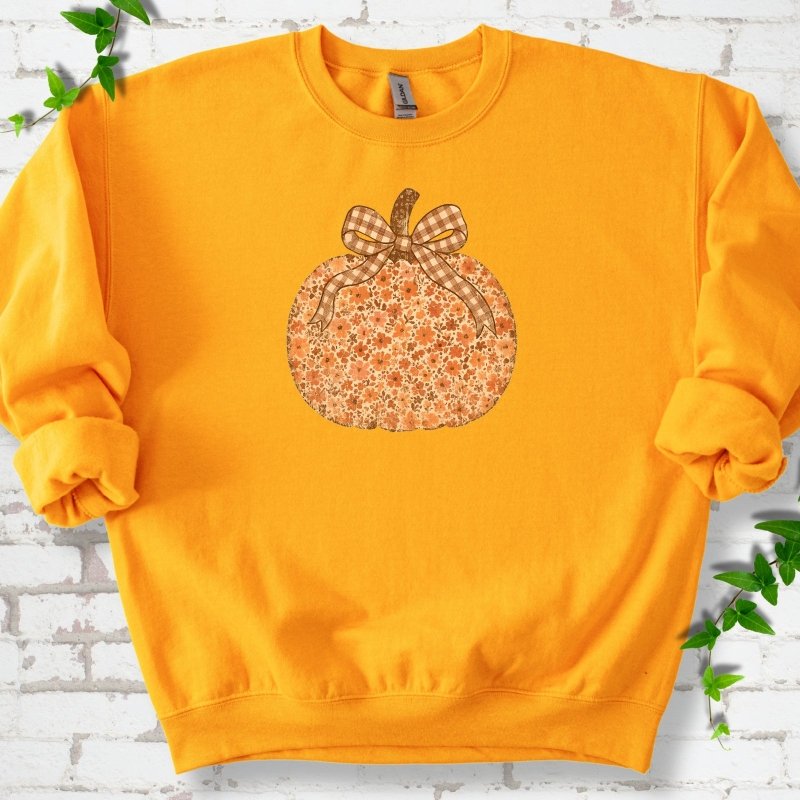 Floral Pumpkin Sweatshirt