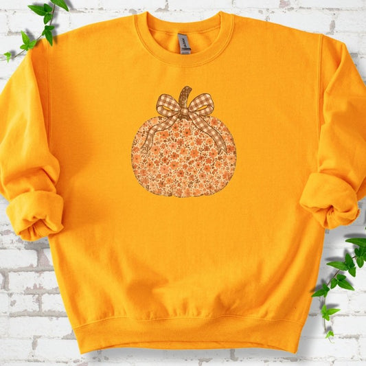 Floral Pumpkin Sweatshirt