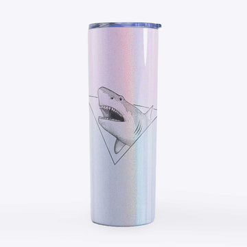 Great White Shark Triangle - 20oz Skinny Tumbler