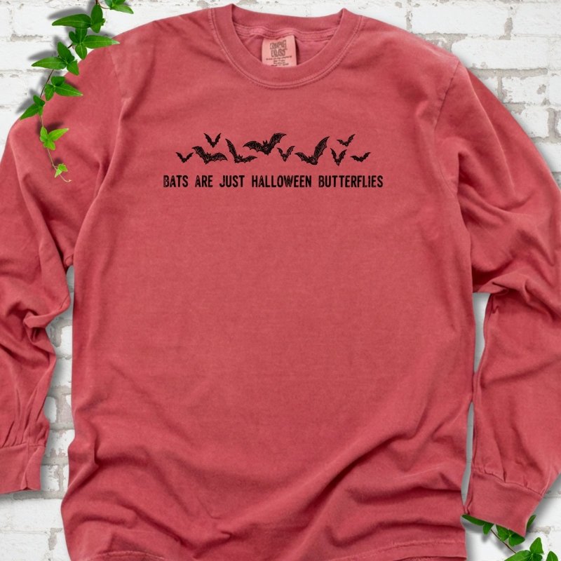 Halloween Butterfly Bats LS T-Shirt