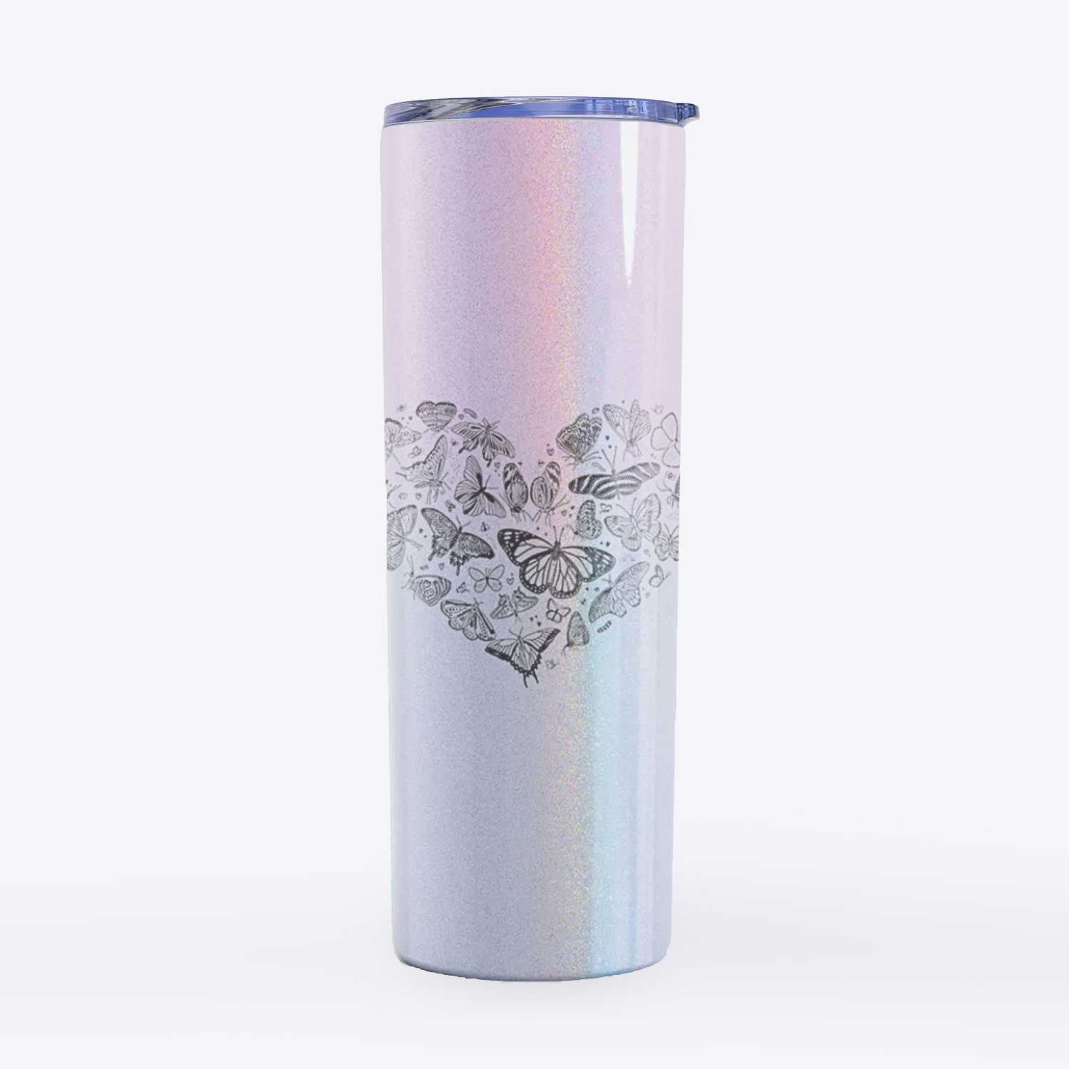 Heart Full of Butterflies - 20oz Skinny Tumbler