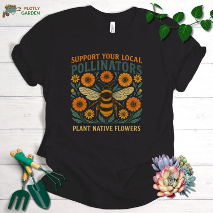 Support Your Local Pollinators Unisex Premium Tee
