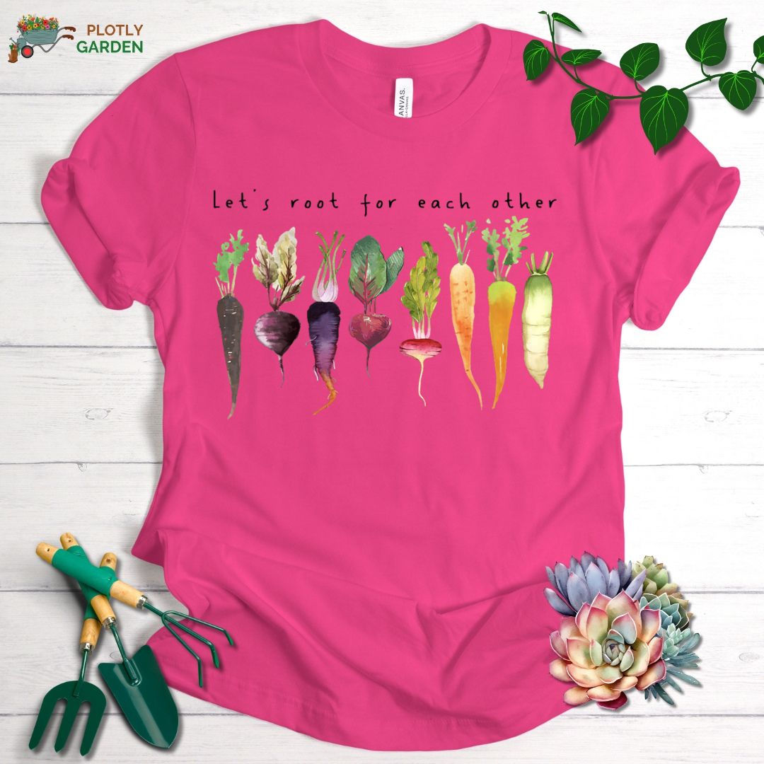 Plants Lovers Let's Root For Each Other Unisex Premium Tee