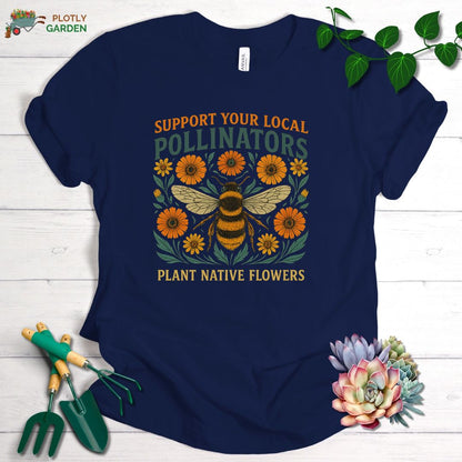 Support Your Local Pollinators Unisex Premium Tee