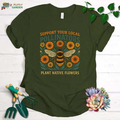 Support Your Local Pollinators Unisex Premium Tee