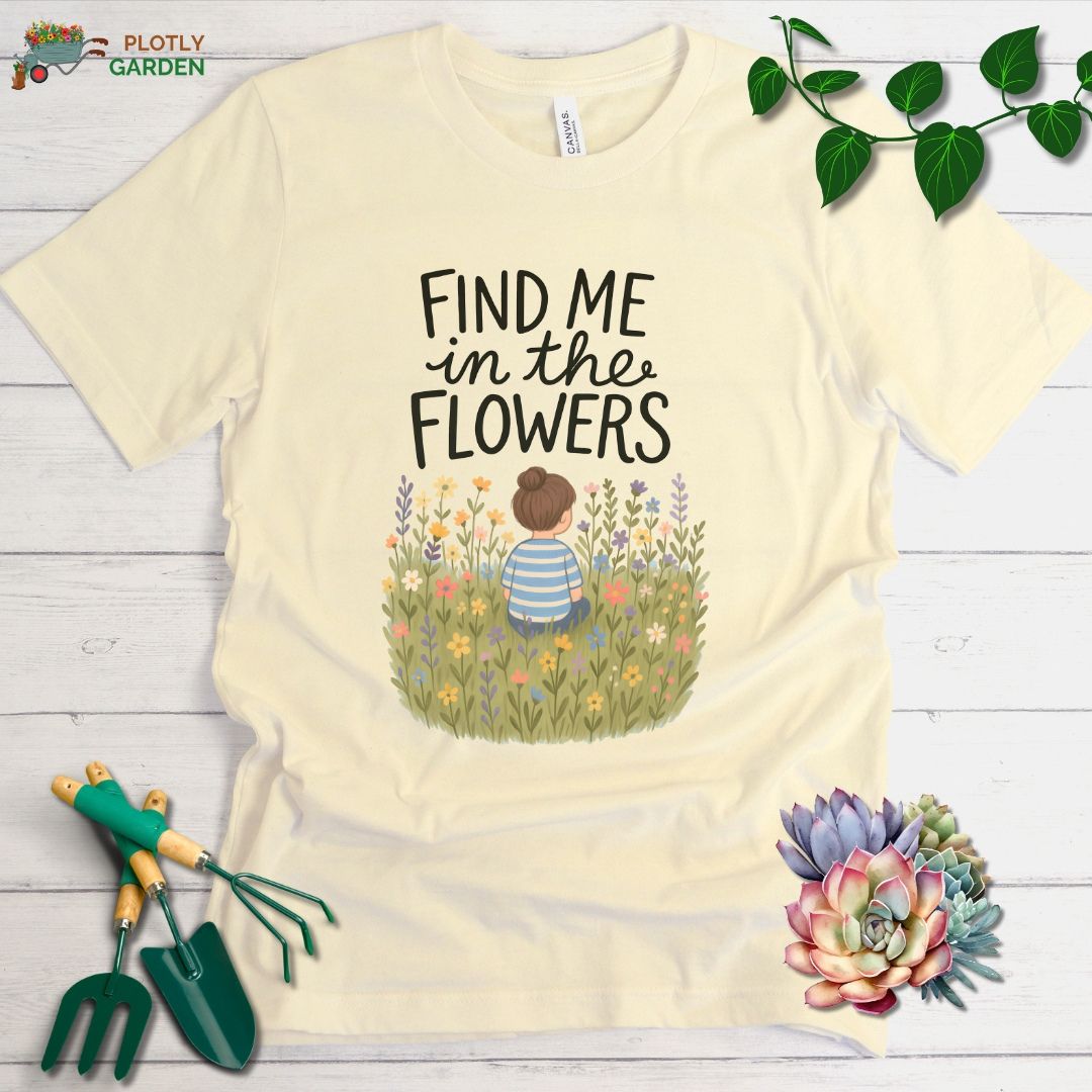 Find Me In The Flowers Unisex Premium Tee