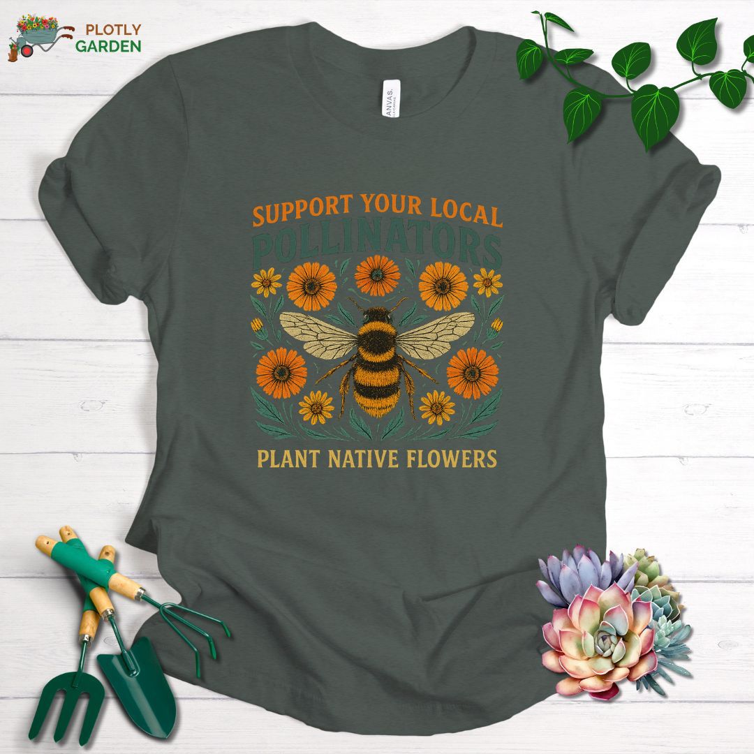 Support Your Local Pollinators Unisex Premium Tee