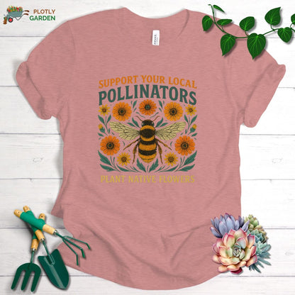 Support Your Local Pollinators Unisex Premium Tee