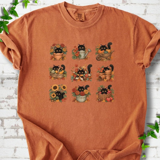 Leaf Peeper Garden Cats T-Shirt