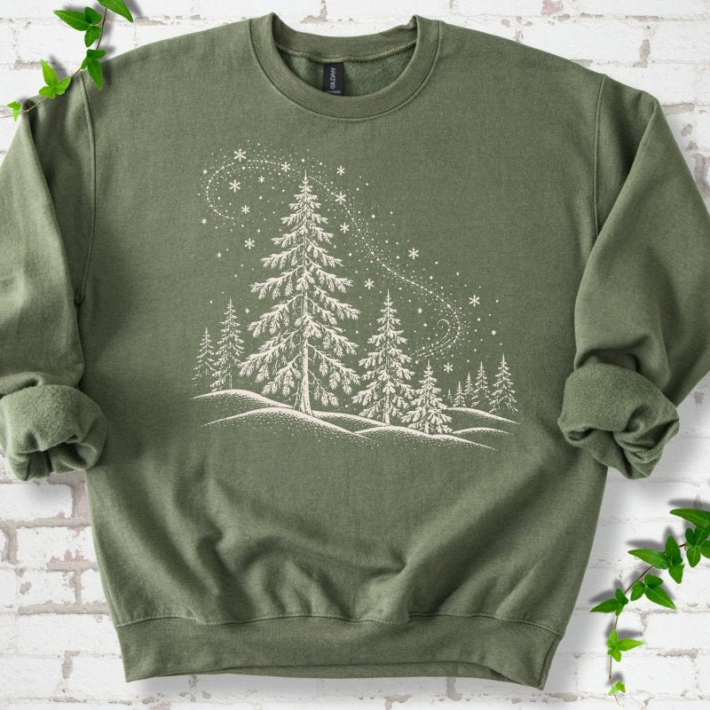 Magical Winter Forest Sweatshirt