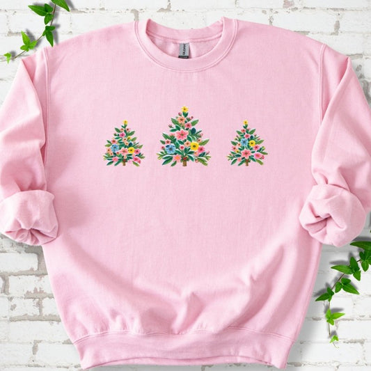 Merry Little Christmas Trees Sweatshirt