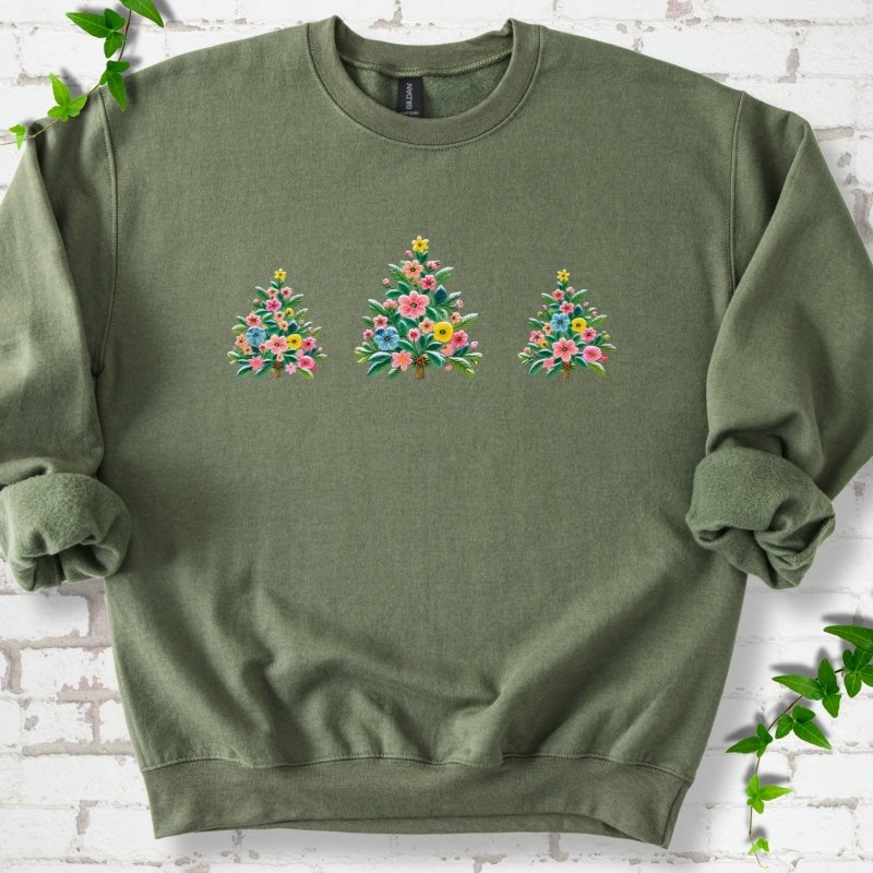 Merry Little Christmas Trees Sweatshirt