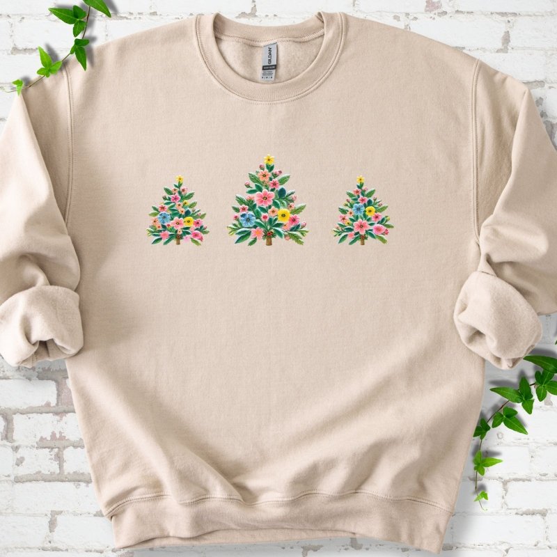 Merry Little Christmas Trees Sweatshirt