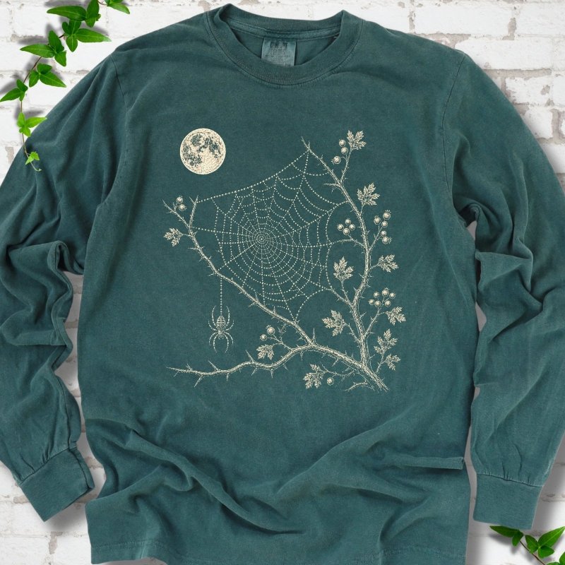 Moonlit Spider Web LS T-Shirt
