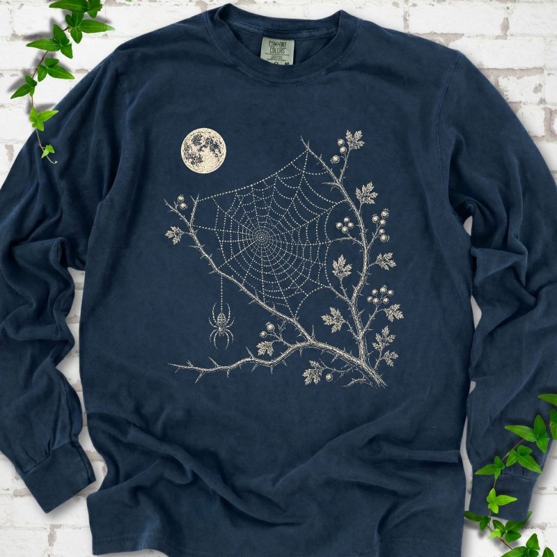 Moonlit Spider Web LS T-Shirt