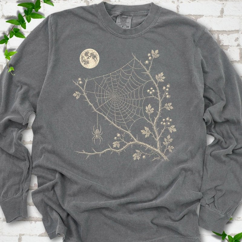 Moonlit Spider Web LS T-Shirt