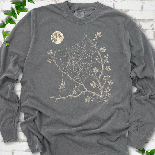 Moonlit Spider Web LS T-Shirt
