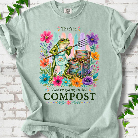 Going In The Compost Retro T-Shirt