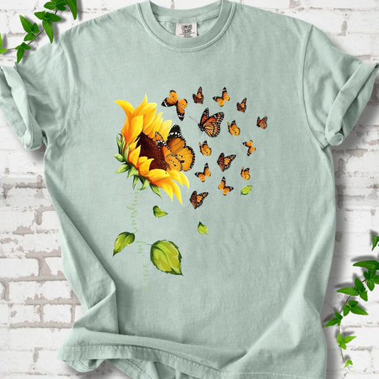 Sunflowers and Butterfly T-Shirt