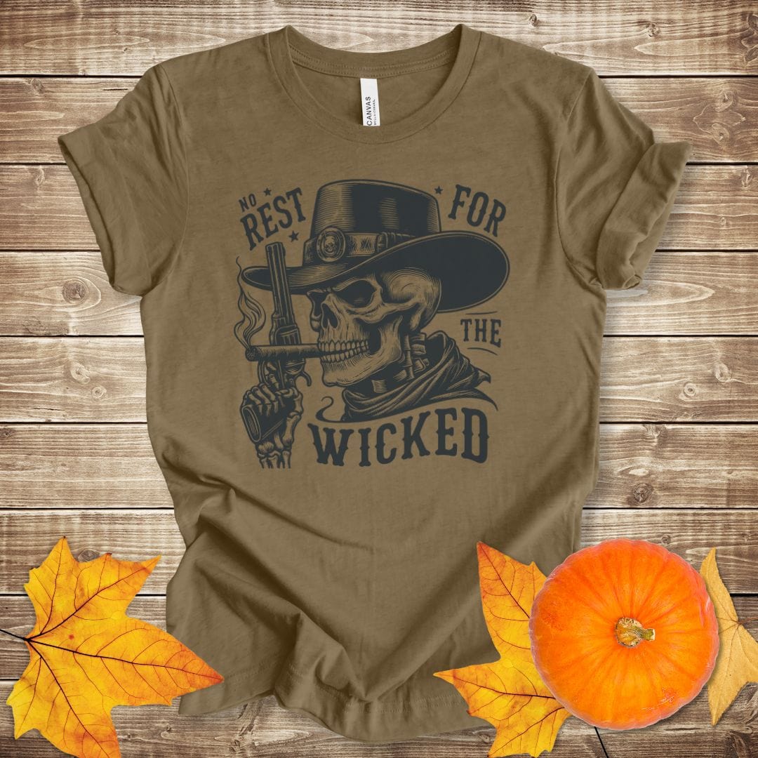 No Rest for the Wicked Skeleton T-shirt