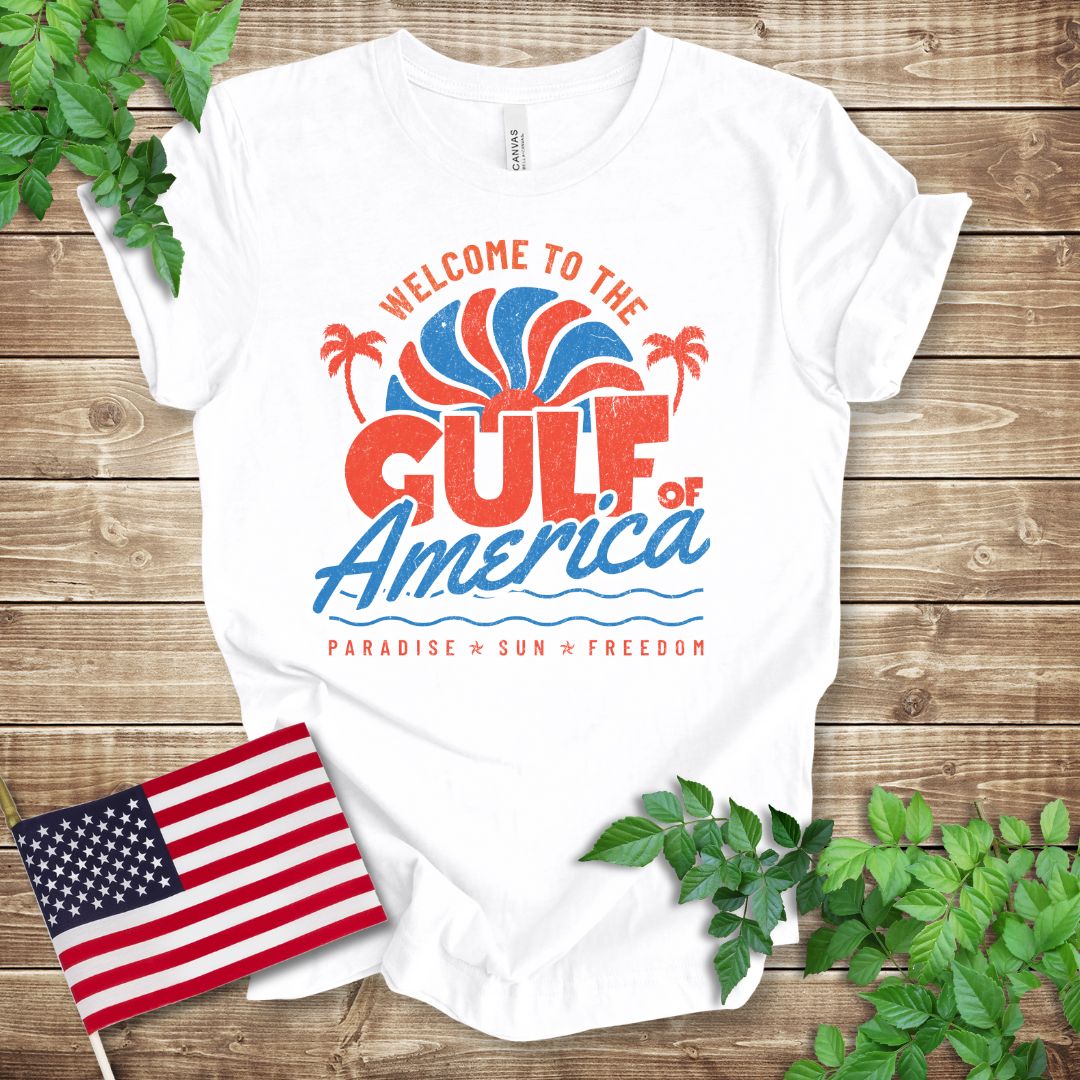 Retro Patriotic Gulf of America T-shirt