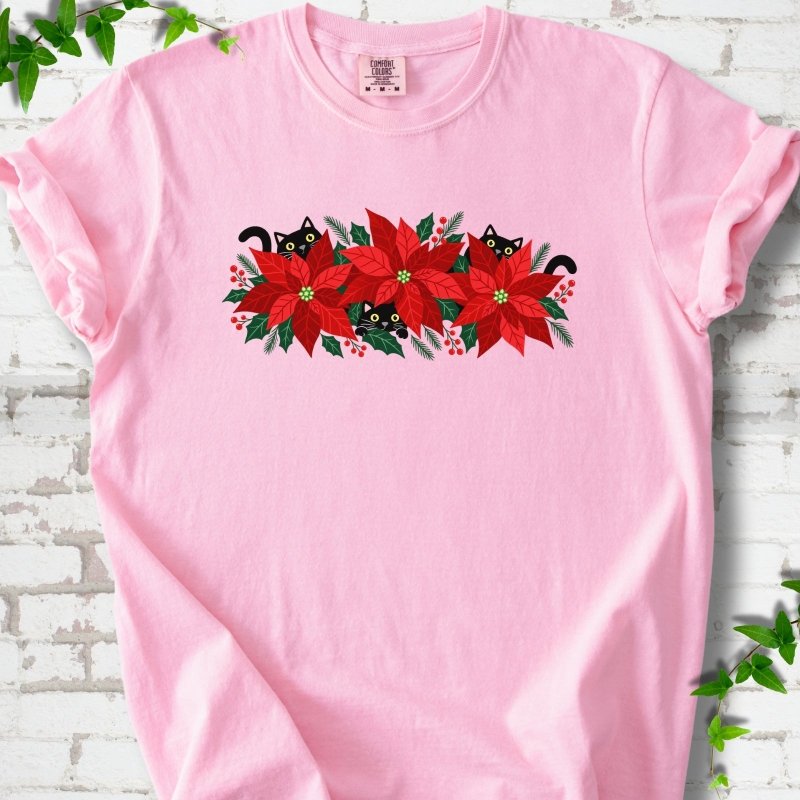 Paws & Poinsettias T-Shirt