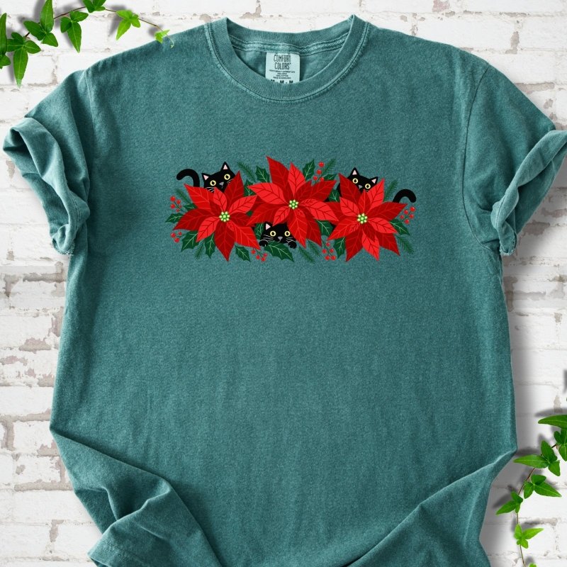 Paws & Poinsettias T-Shirt