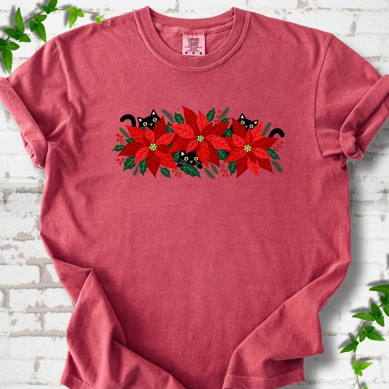 Paws & Poinsettias T-Shirt