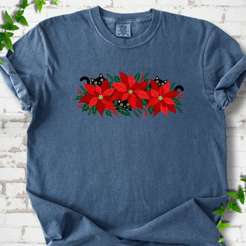 Paws & Poinsettias T-Shirt