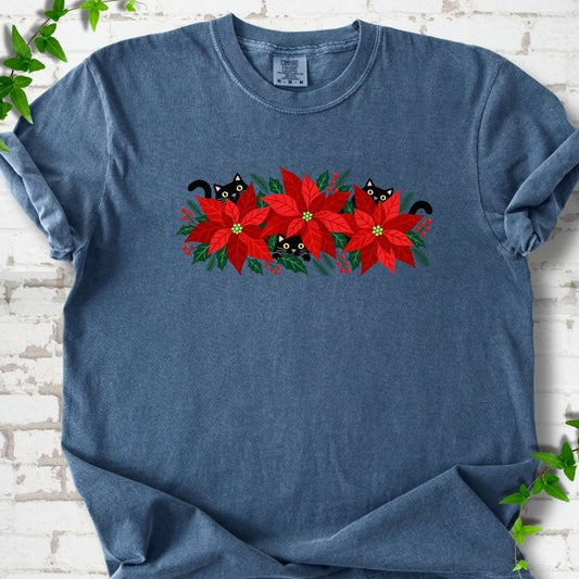 Paws & Poinsettias T-Shirt