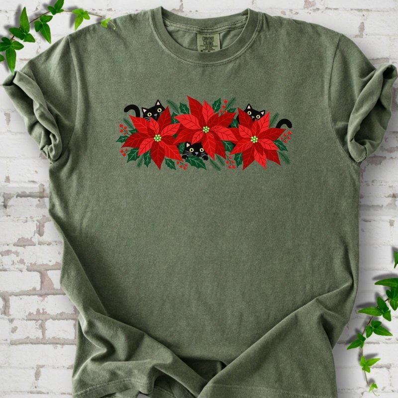 Paws & Poinsettias T-Shirt