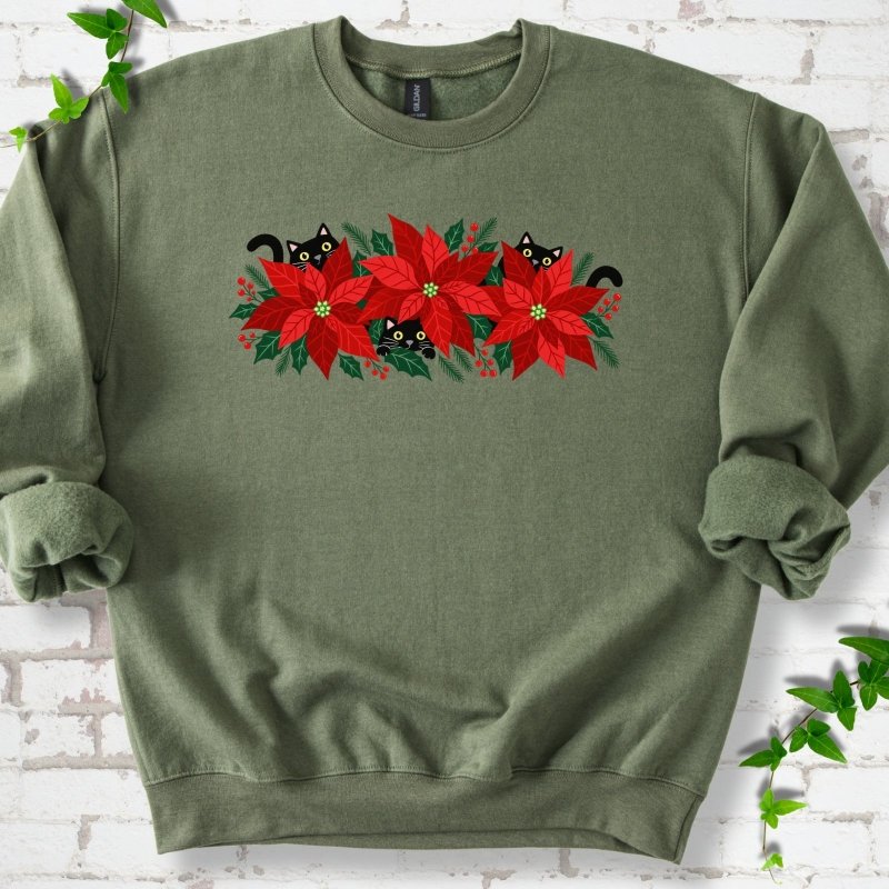 Paws & Poinsettias Sweatshirt
