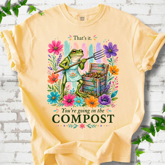 Going In The Compost Retro T-Shirt