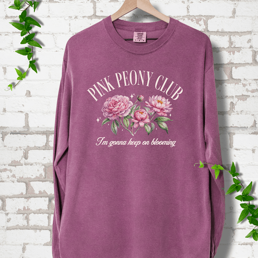 Pink Peony Club Long Sleeves