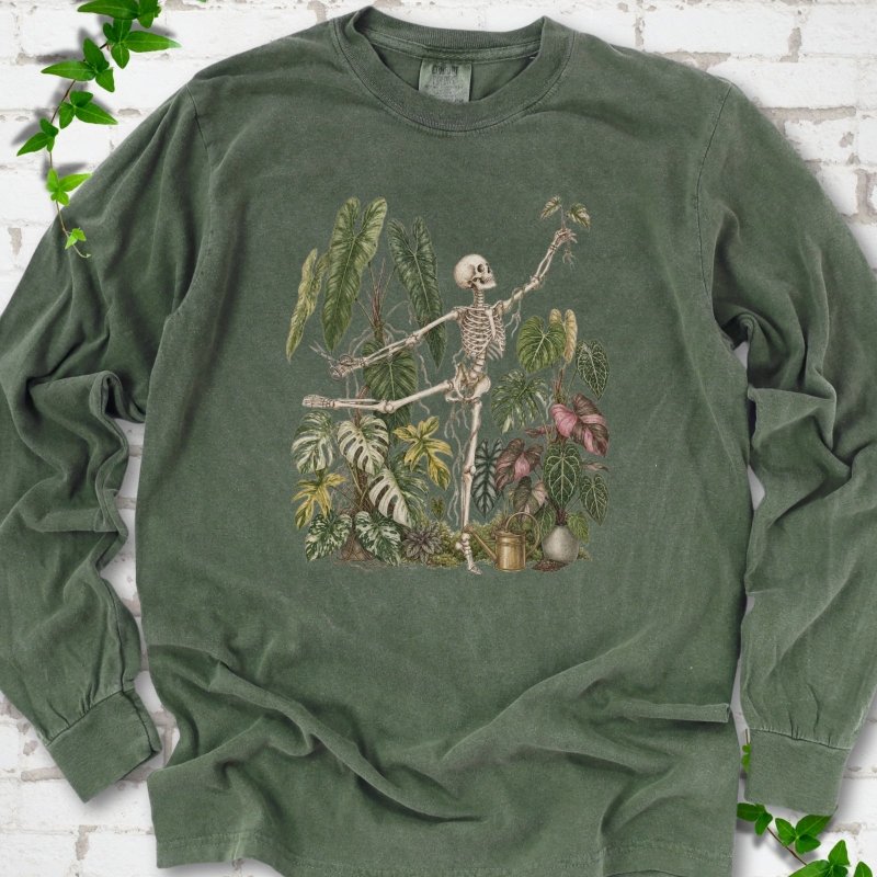 Plant Collector Skeleton LS T-Shirt