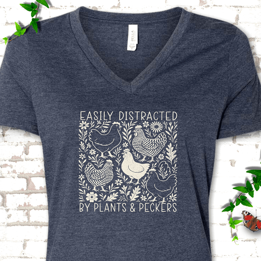 Plants & Peckers V-Neck T-Shirt