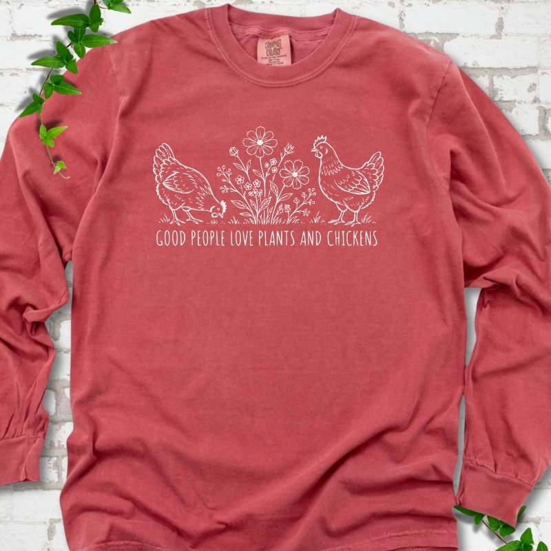 Plants and Chickens LS T-Shirt