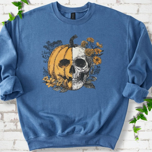 Pumpkin Skull Sweatshirt