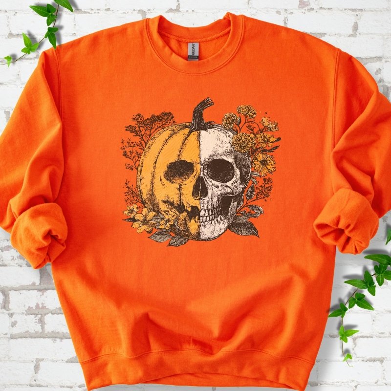 Pumpkin Skull Sweatshirt