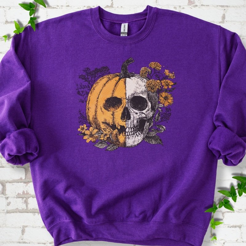 Pumpkin Skull Sweatshirt