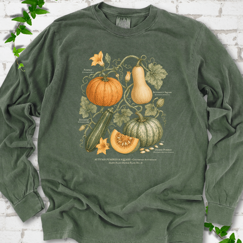 Pumpkin & Squash Botanical LS T-Shirt