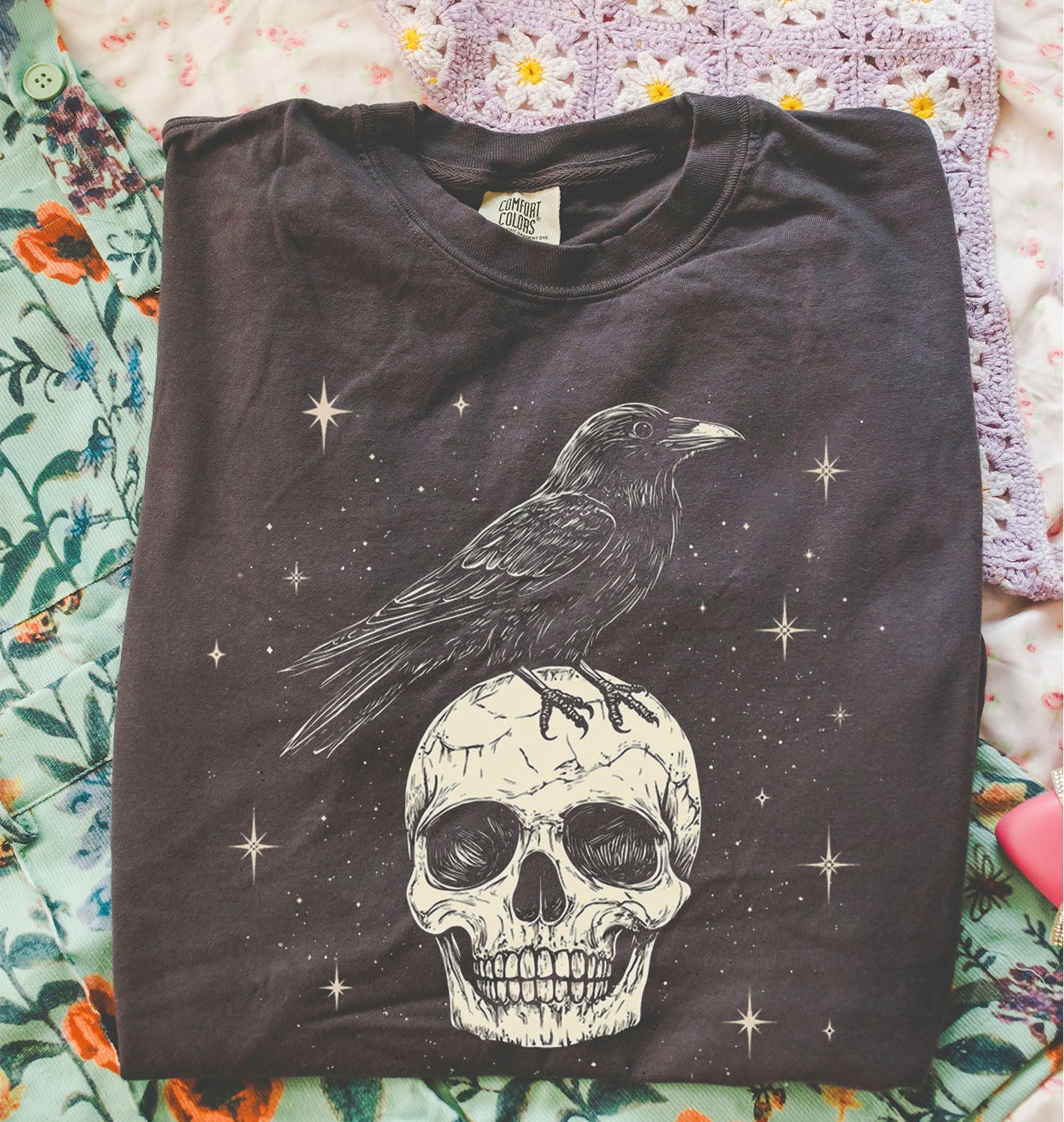 Raven Skull T-Shirt