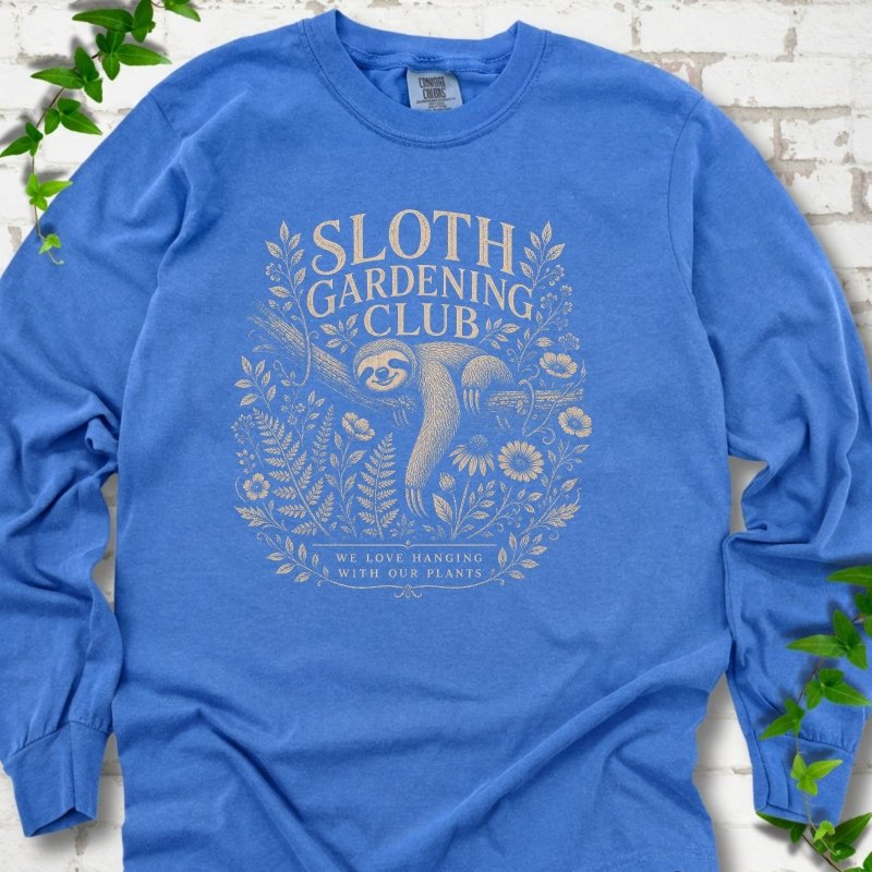 Sloth Gardening Club LS T-Shirt
