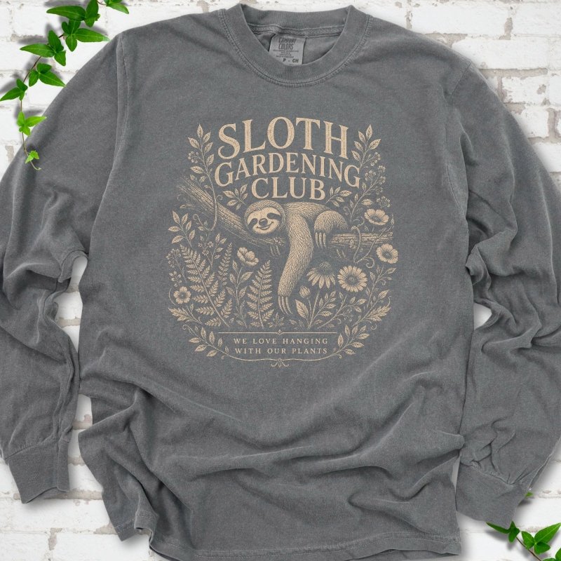 Sloth Gardening Club LS T-Shirt