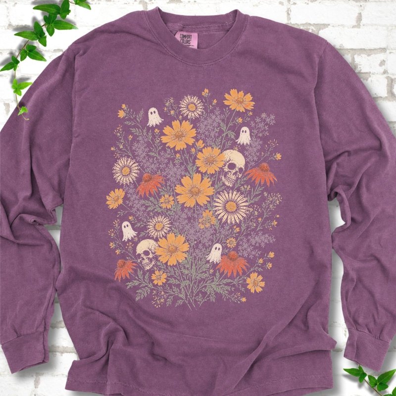 Spooky Wildflowers LS T-Shirt