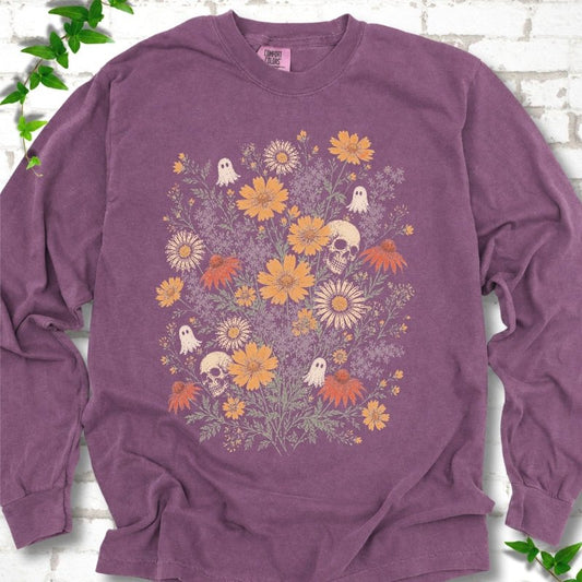Spooky Wildflowers LS T-Shirt