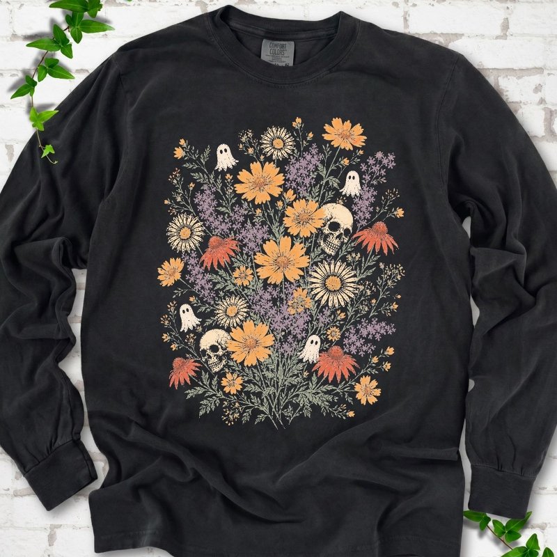 Spooky Wildflowers LS T-Shirt