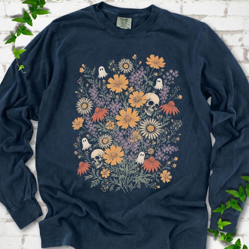 Spooky Wildflowers LS T-Shirt